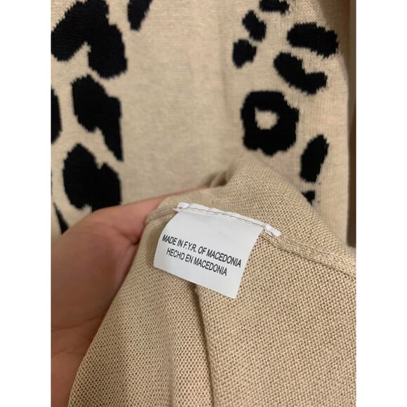 Weekend by MaxMara Women's Natural‎ Ebro Knitted Leopard Dress M - Picture 4 of 5